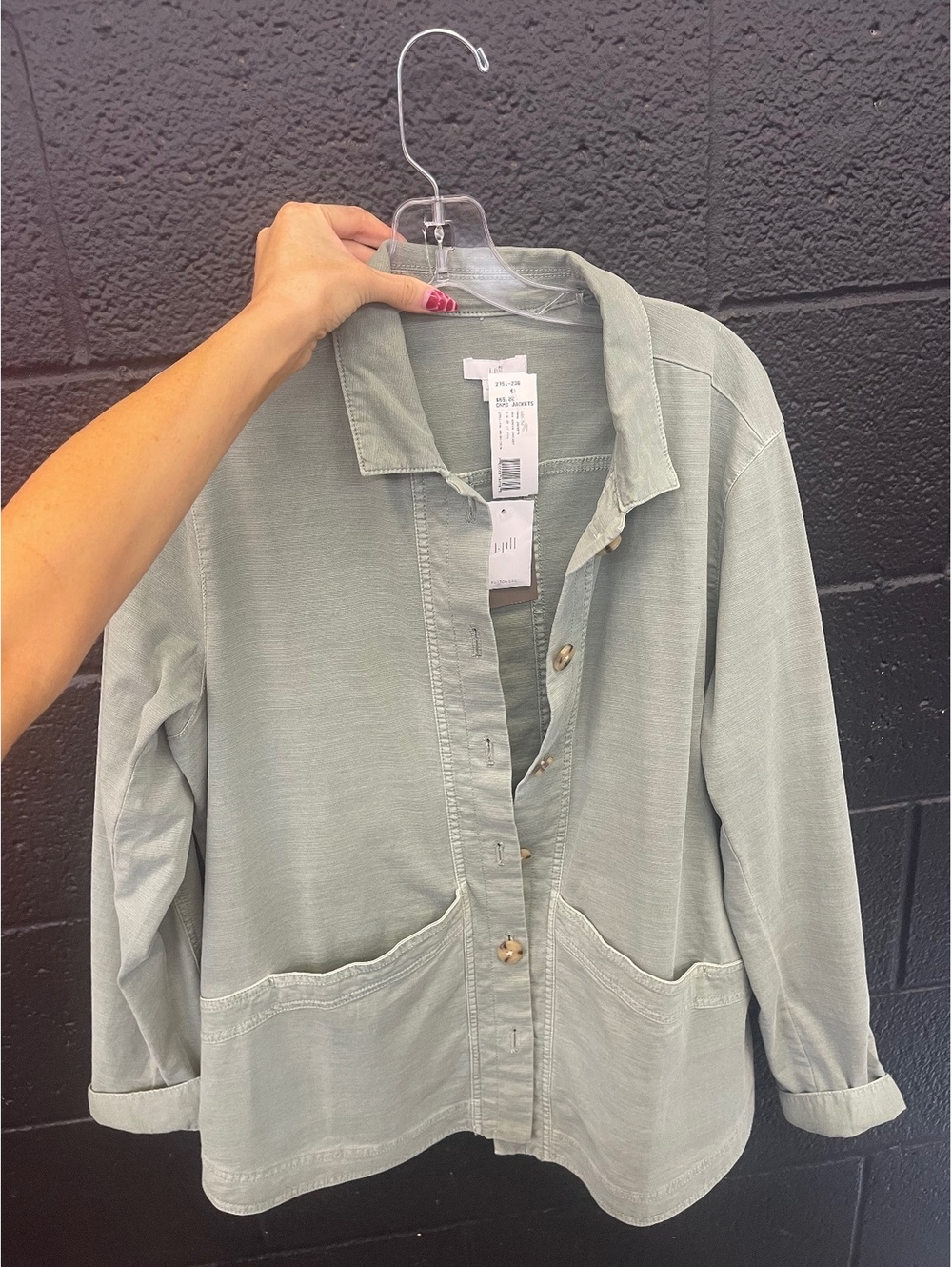 J.Jill Women’s Jacket in Light Green, Size M